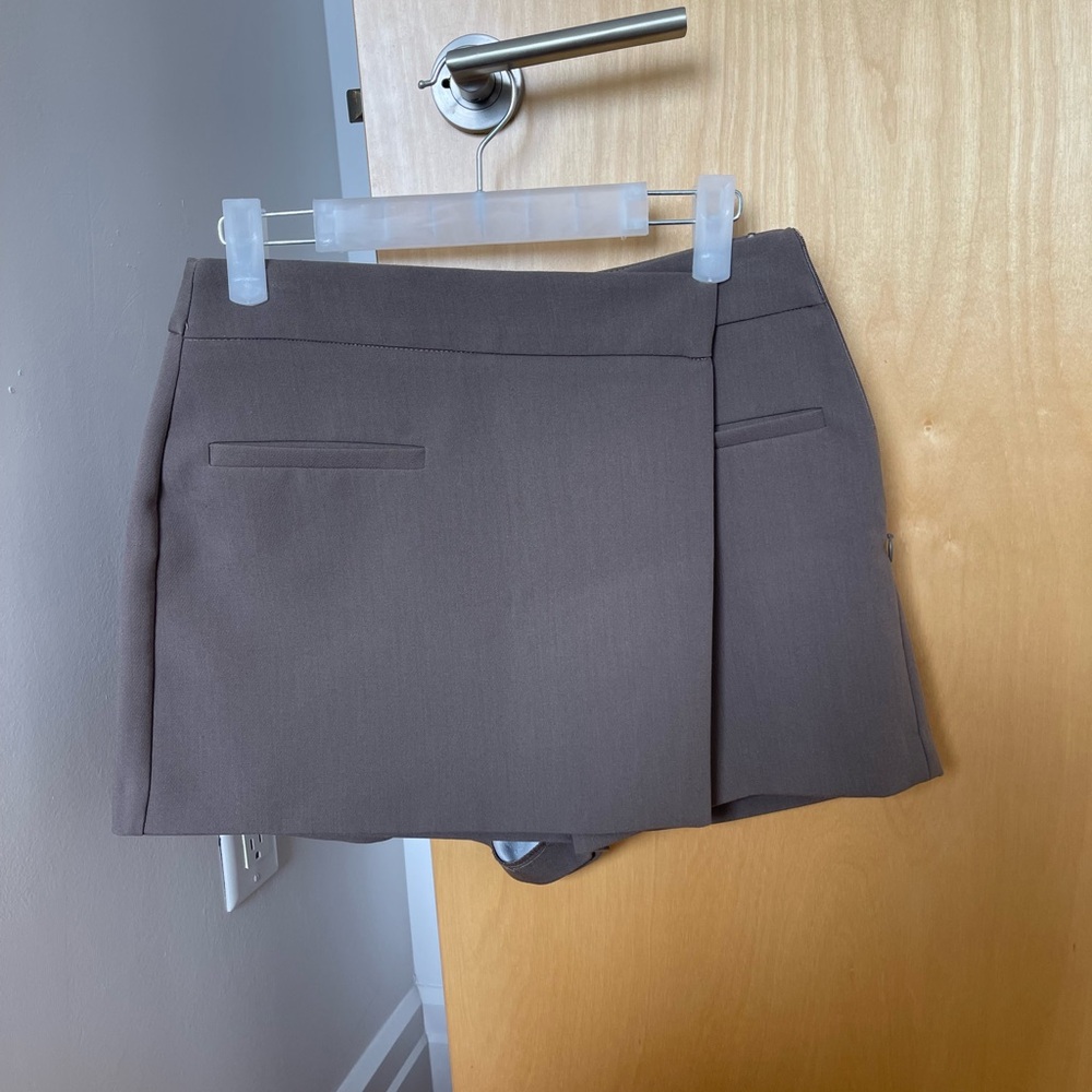 Zara Brown Mini Skort | Size Small